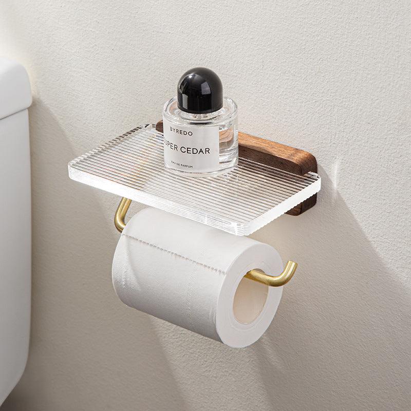 Punch-free Toilet Paper Roll Stand Toilet Wall-mounted Tissue Box - Pacisia