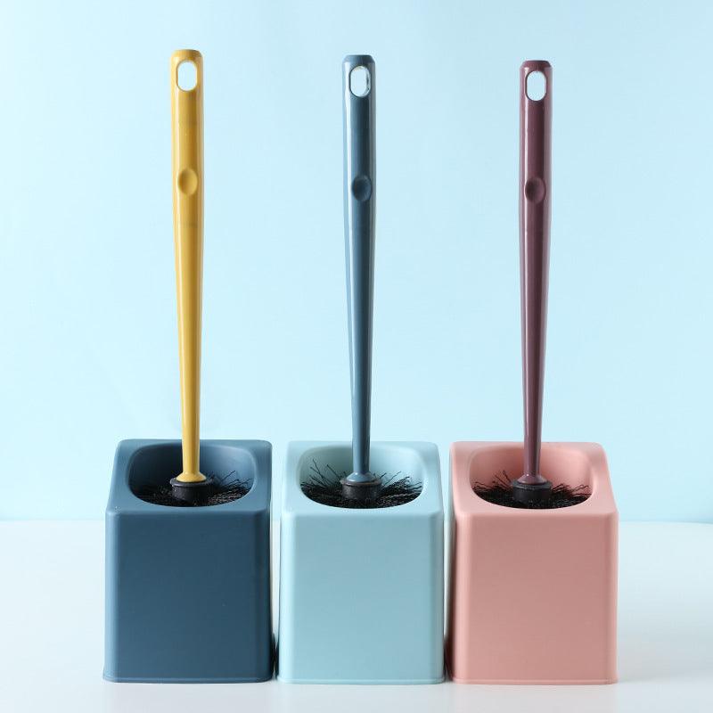 Punch-Free Wall-Mounted Storage Cleaning Brush, Long Handle And No Dead Ends Toilet Brush - Pacisia