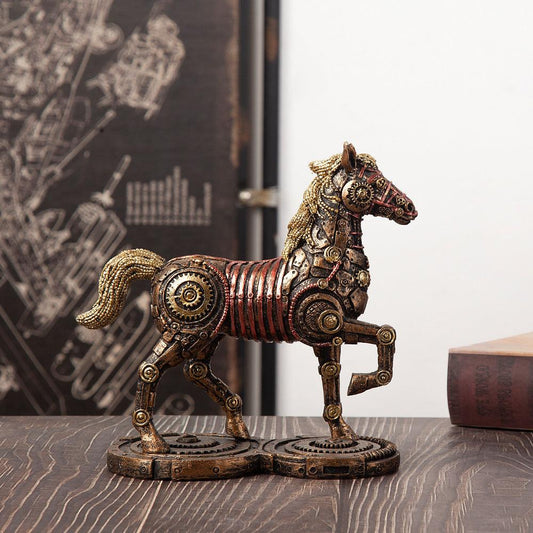 Punk Whale Ship Steampunk Statue Tabletop Decoration Object Accessories - Pacisia