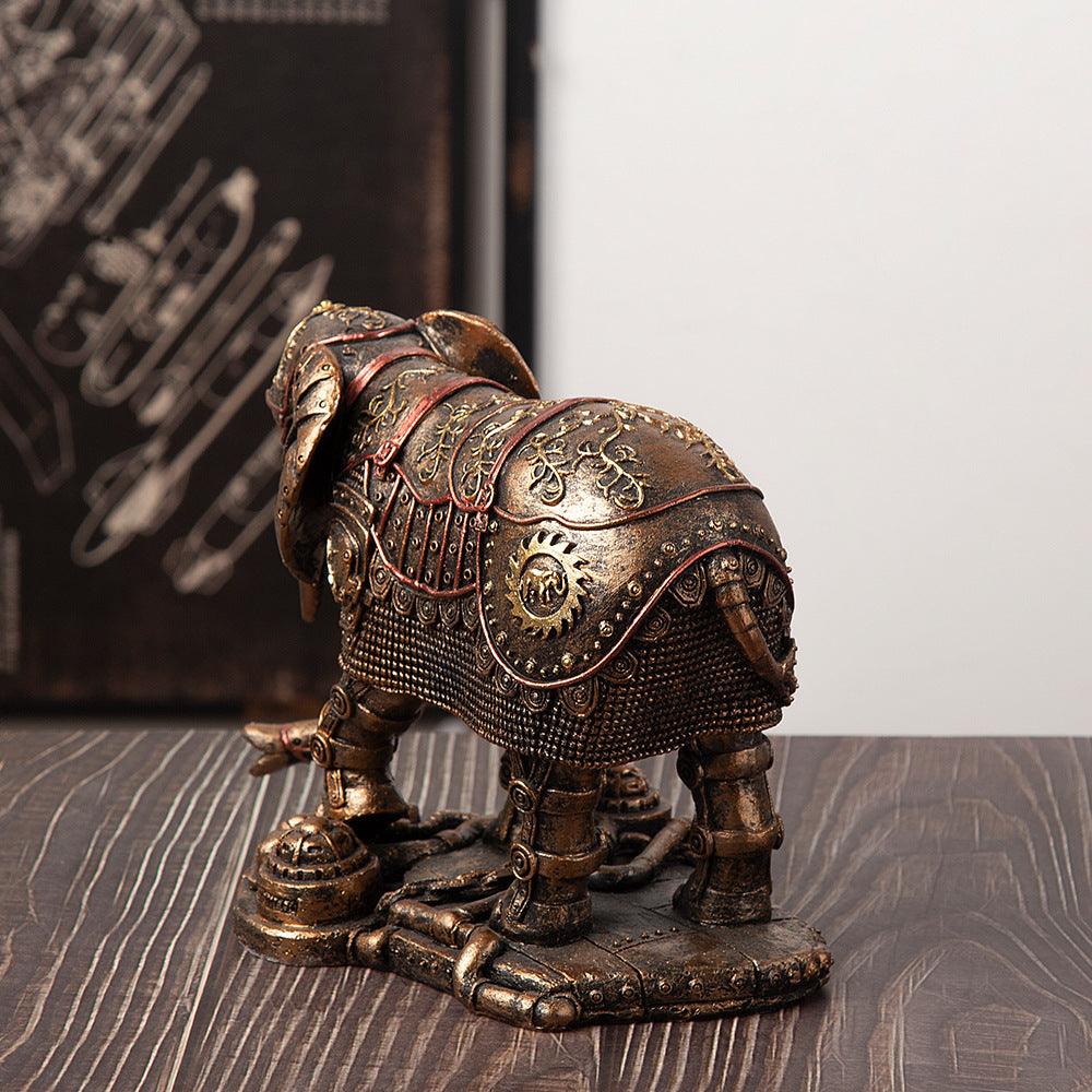Punk Whale Ship Steampunk Statue Tabletop Decoration Object Accessories - Pacisia