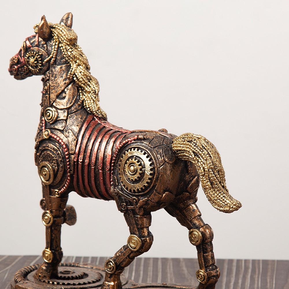 Punk Whale Ship Steampunk Statue Tabletop Decoration Object Accessories - Pacisia