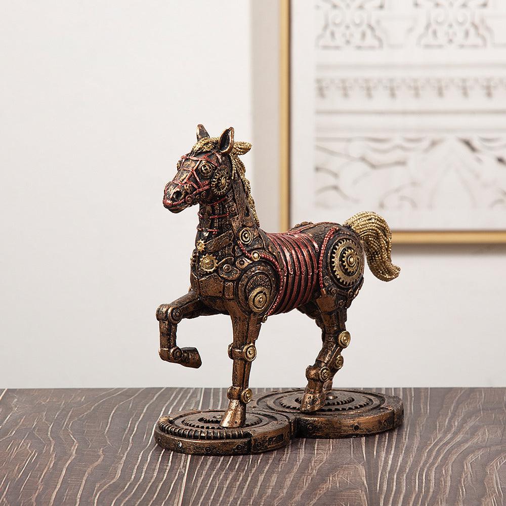 Punk Whale Ship Steampunk Statue Tabletop Decoration Object Accessories - Pacisia