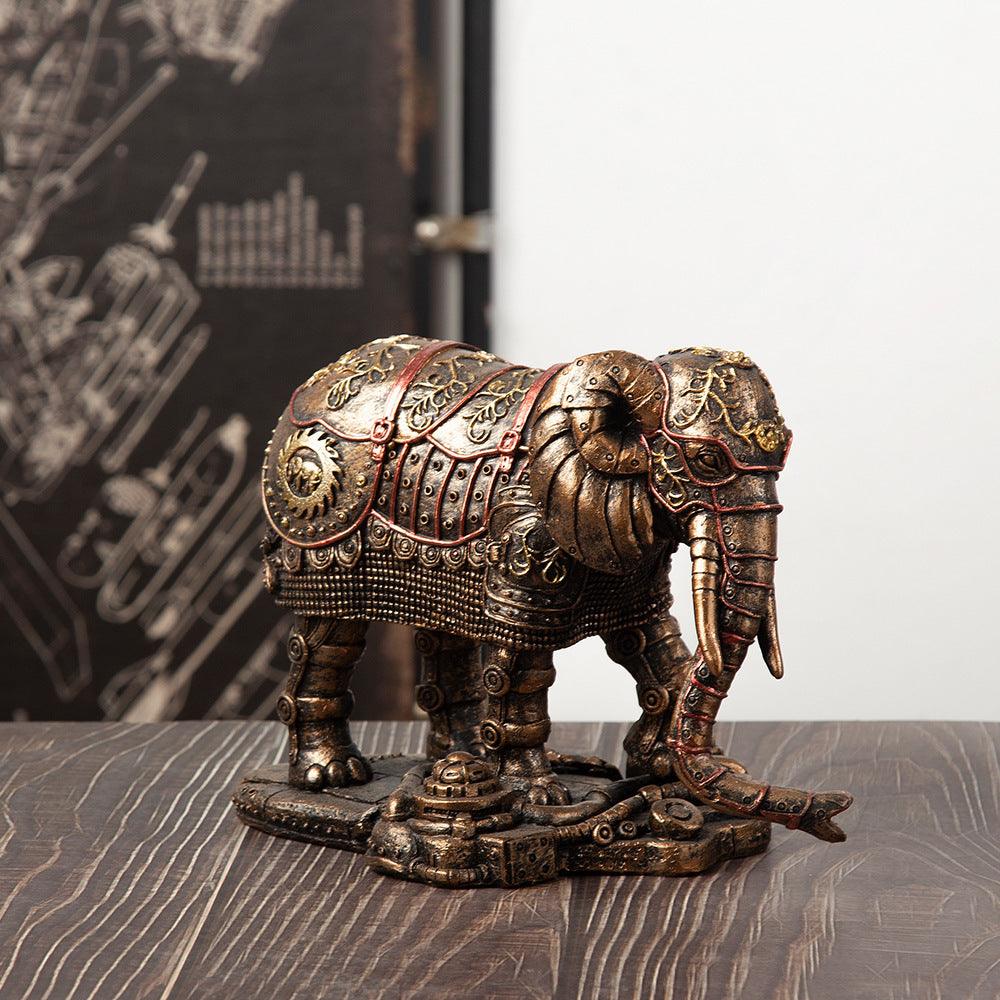 Punk Whale Ship Steampunk Statue Tabletop Decoration Object Accessories - Pacisia