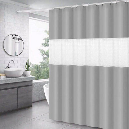 Pure color thick stitching shower curtain - Pacisia