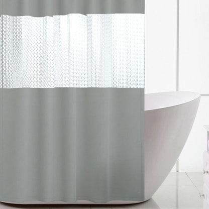 Pure color thick stitching shower curtain - Pacisia