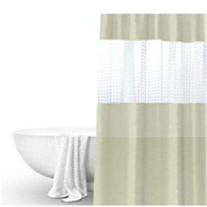 Pure color thick stitching shower curtain - Pacisia