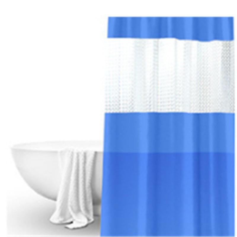 Pure color thick stitching shower curtain - Pacisia