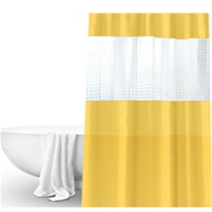 Pure color thick stitching shower curtain - Pacisia