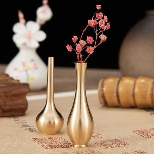 Pure Copper Mini Vase Ornament Copper Decorative - Pacisia
