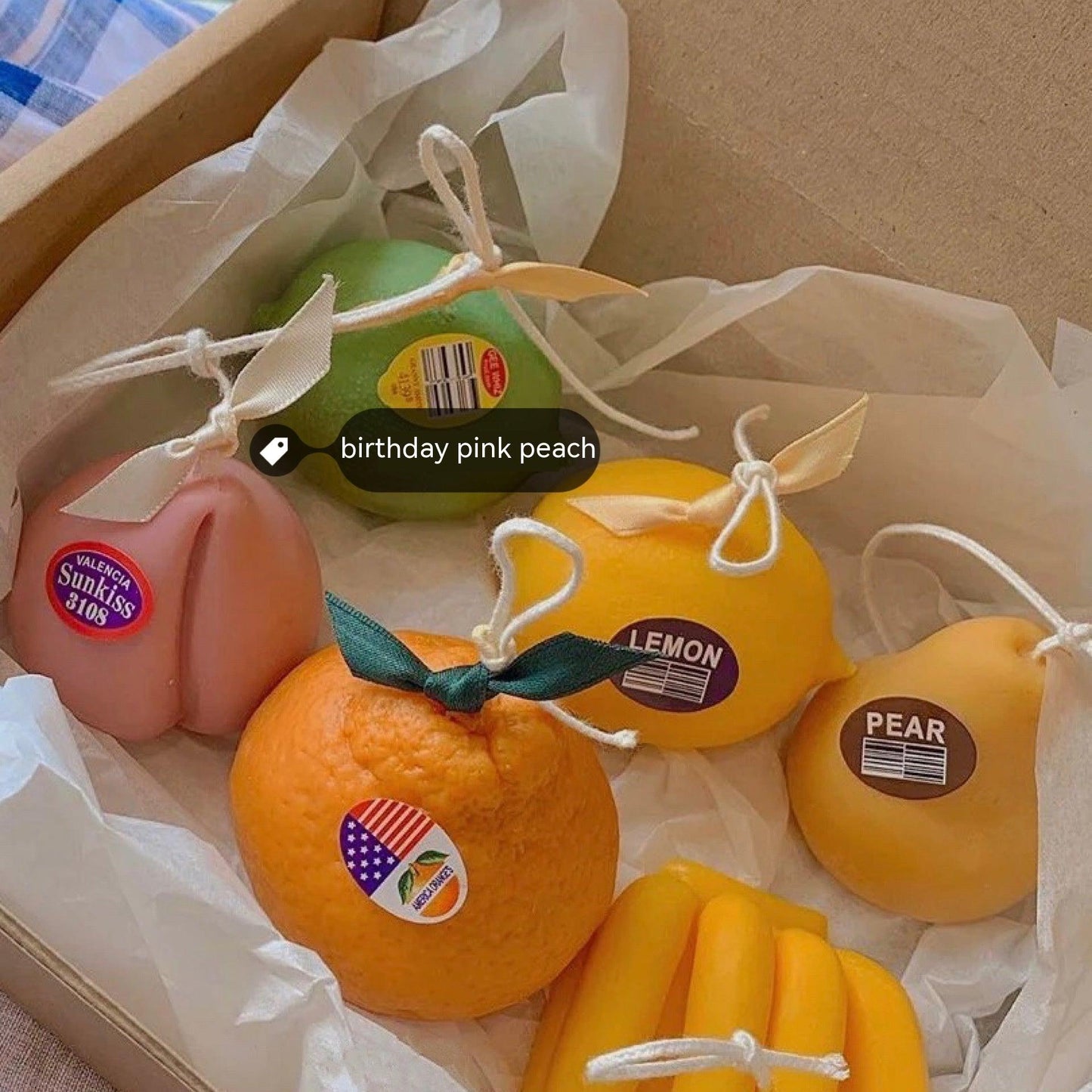 Realistic Fruit Candle - Handmade Soybean & Beeswax Candles for Home Decoration - Pacisia