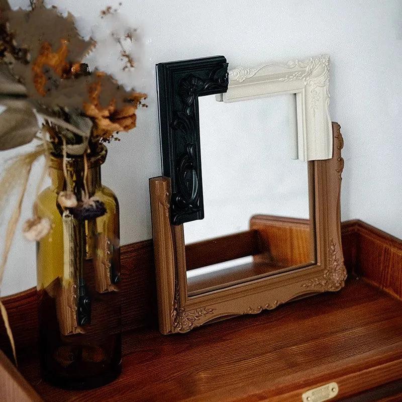 Rectangle Asymmetric Mirrors Design Quality Makeup Aesthetic Mirrors Funky White Dekoracyjne Lustra Home Decoration Accessories - Pacisia