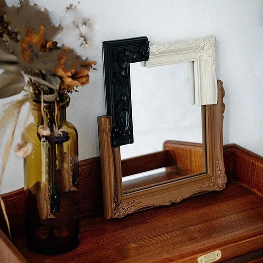 Rectangle Asymmetric Mirrors Design Quality Makeup Aesthetic Mirrors Funky White Dekoracyjne Lustra Home Decoration Accessories - Pacisia