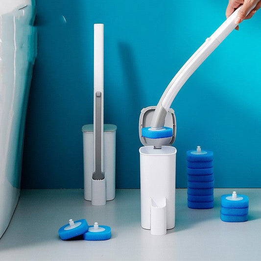 Replaceable Brush Head Toilet Brush Bathroom No Dead Corner Toilet Brush - Pacisia