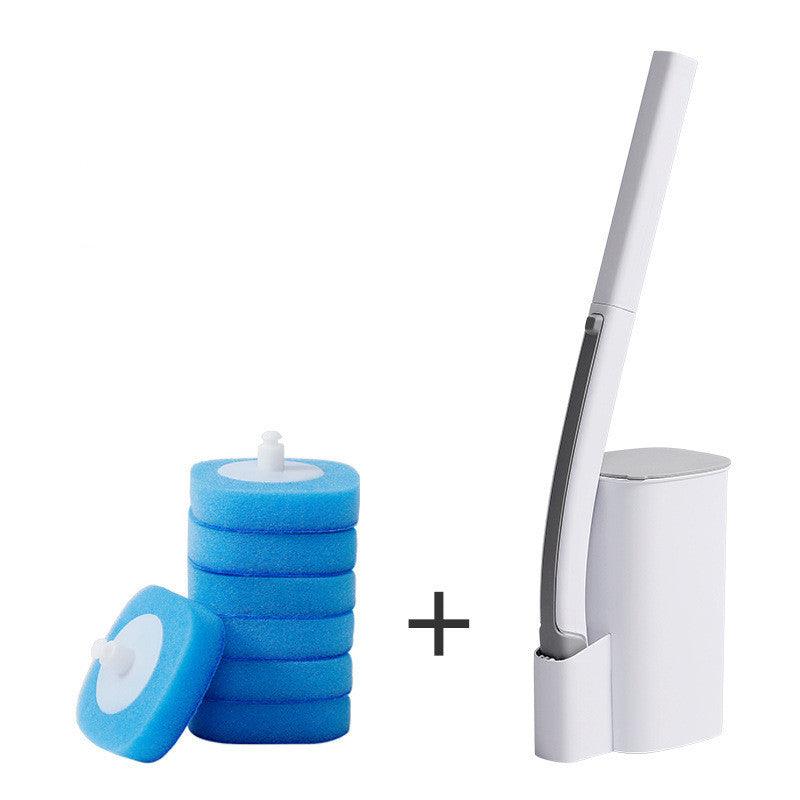 Replaceable Brush Head Toilet Brush Bathroom No Dead Corner Toilet Brush - Pacisia