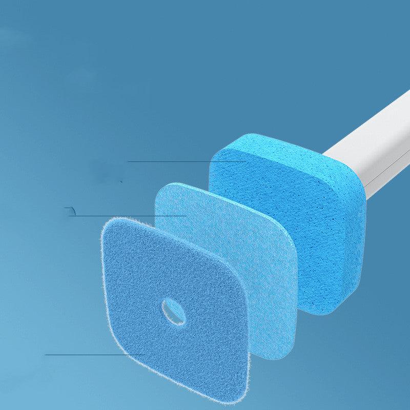 Replaceable Brush Head Toilet Brush Bathroom No Dead Corner Toilet Brush - Pacisia