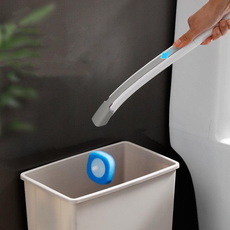 Replaceable Brush Head Toilet Brush Bathroom No Dead Corner Toilet Brush - Pacisia