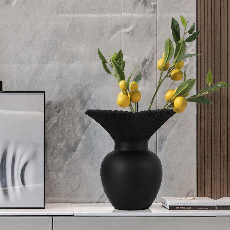 Resin Dried Flower Vase Crafts Home Room Living Room Decorations - Pacisia