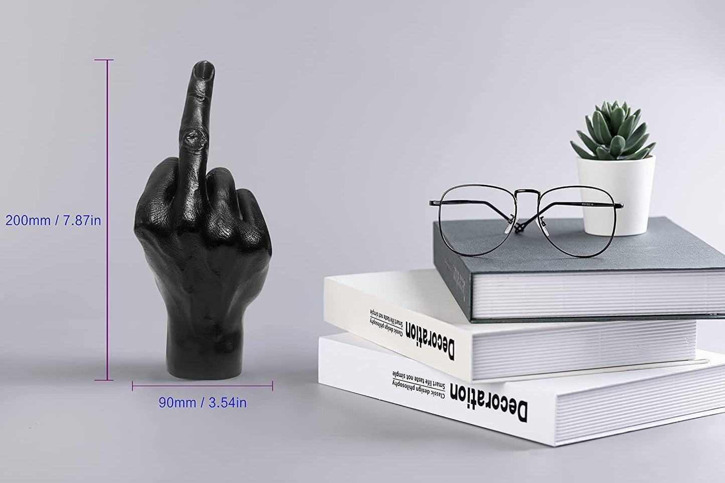 Resin Gesture Desk Statue Finger Sculpture Decorative Personality - Pacisia