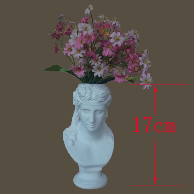 Resin Imitation Plaster Figurine Vase - Pacisia