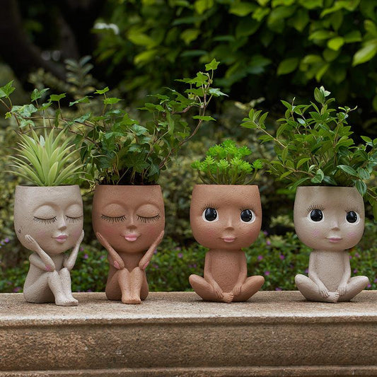 Resin Vase Girl Kiss Decorations - Pacisia