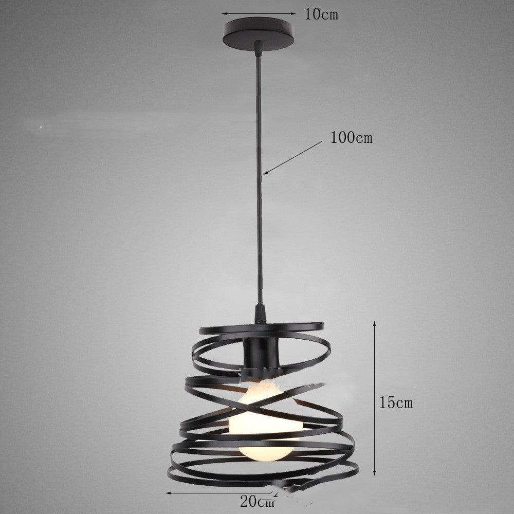 Restaurant Cafe Bar Iron Art Single Head Post Modern Chandelier - Pacisia