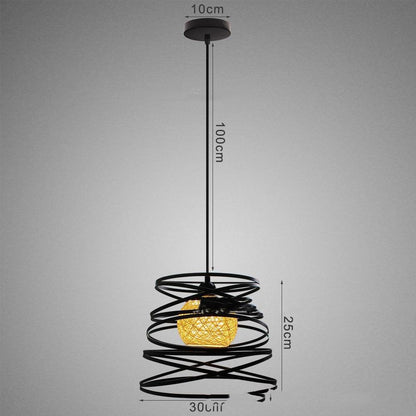 Restaurant Cafe Bar Iron Art Single Head Post Modern Chandelier - Pacisia