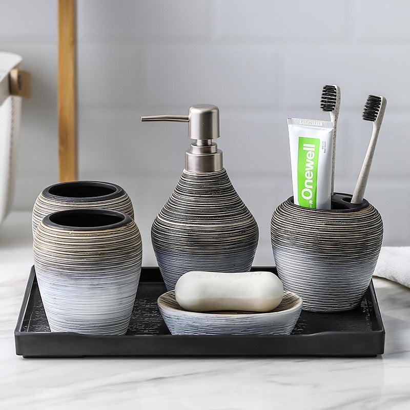 Retro Brushed Bathroom Wash Set - Pacisia