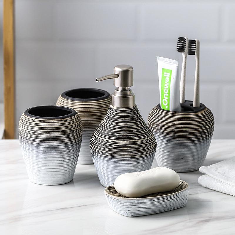 Retro Brushed Bathroom Wash Set - Pacisia