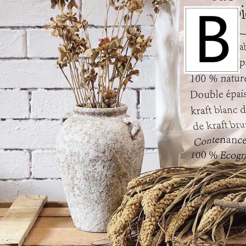 Retro Ceramic Vase Hydroponic Flower Pot Decoration - Pacisia