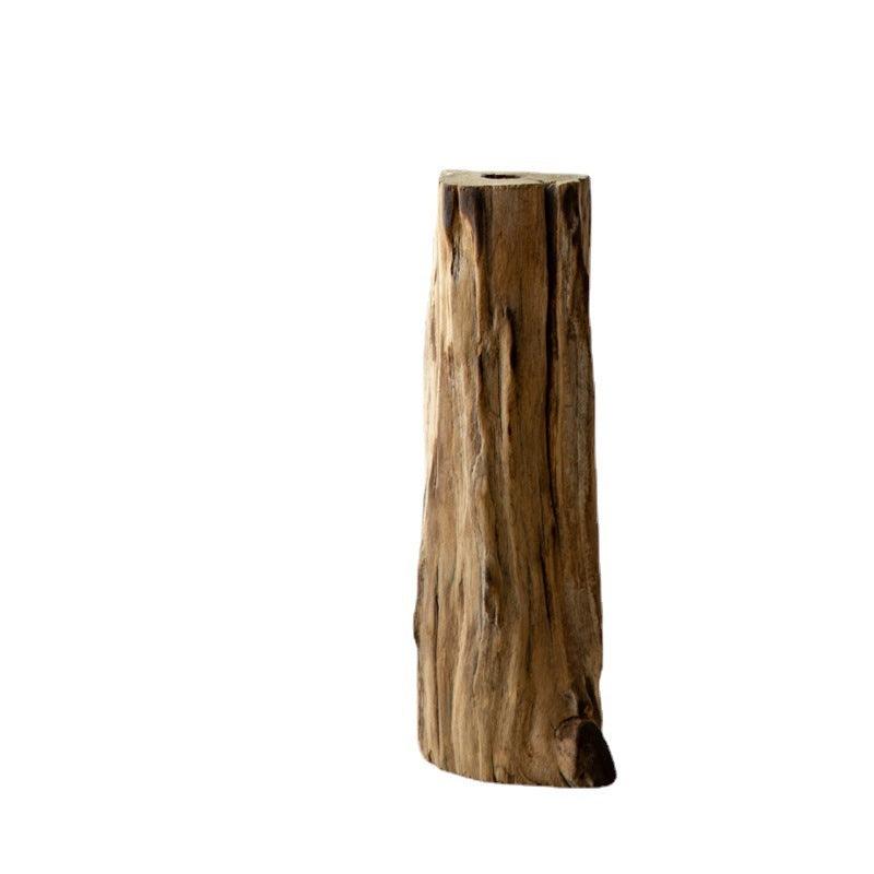 Retro Zen Living Room Solid Wood Vase - Pacisia