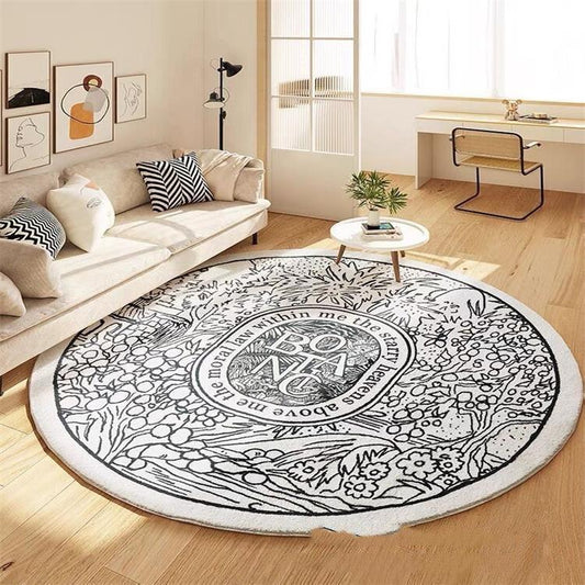 Round Carpet Large Area Rugs For Living Room Bedside Floor Mat - Pacisia