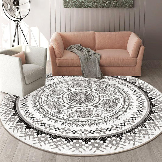 Round Stylish Living Room Rug - Pacisia