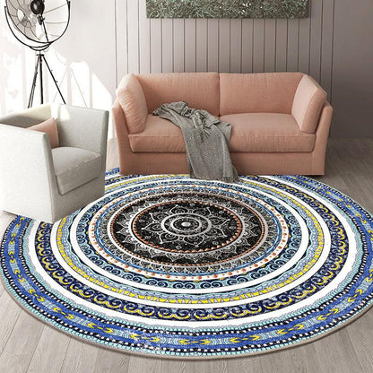 Round Stylish Living Room Rug - Pacisia