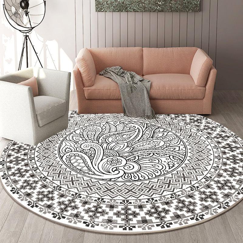 Round Stylish Living Room Rug - Pacisia