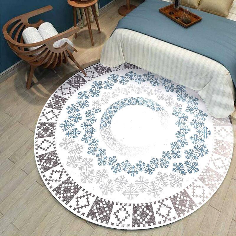 Round Stylish Living Room Rug - Pacisia