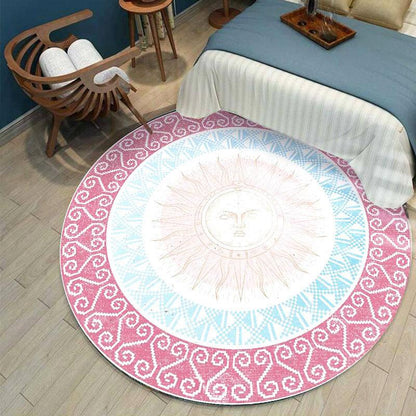 Round Stylish Living Room Rug - Pacisia