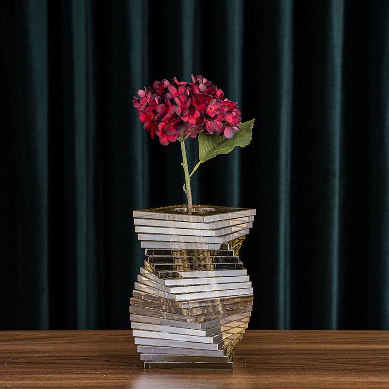 S Type Building Block Electroplating Vase - Pacisia