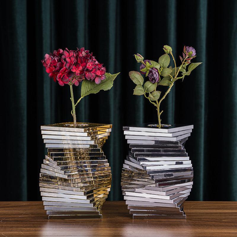 S Type Building Block Electroplating Vase - Pacisia