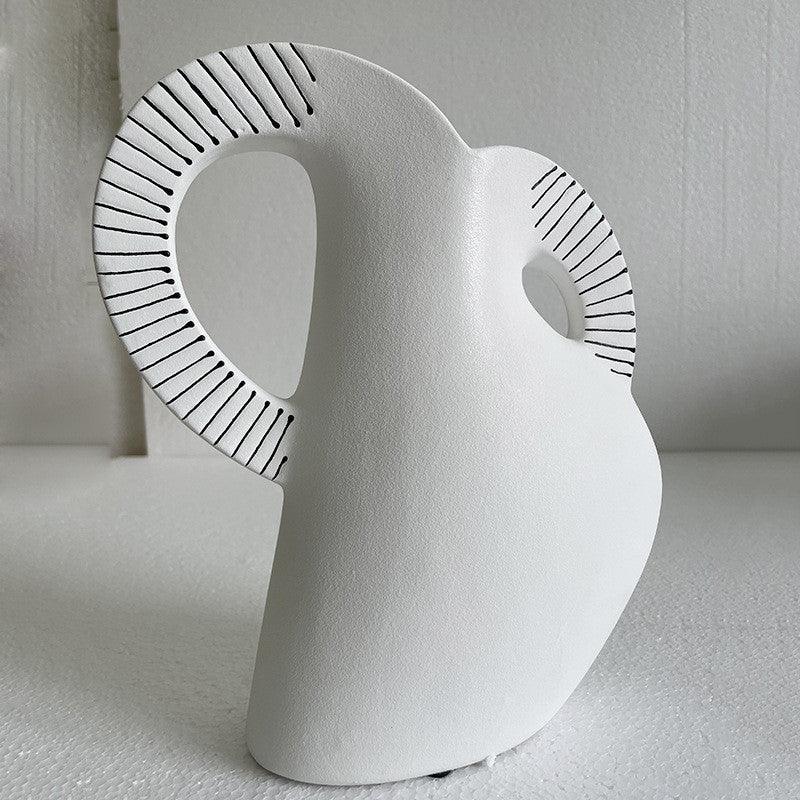 Scandinavian Creative Minimalist Ceramic Vase Ornaments - Pacisia