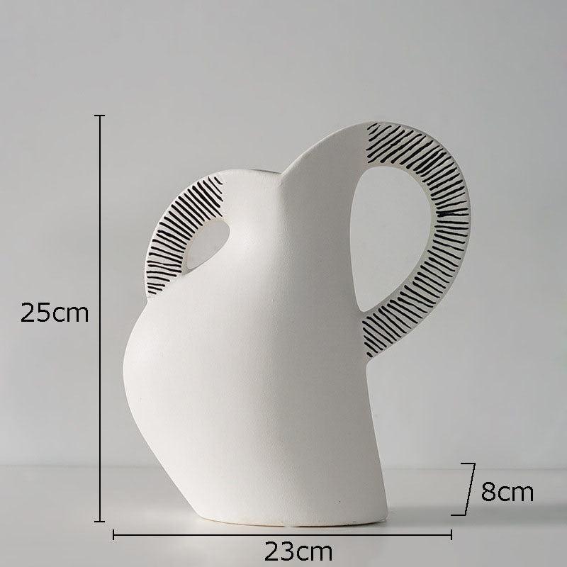 Scandinavian Creative Minimalist Ceramic Vase Ornaments - Pacisia