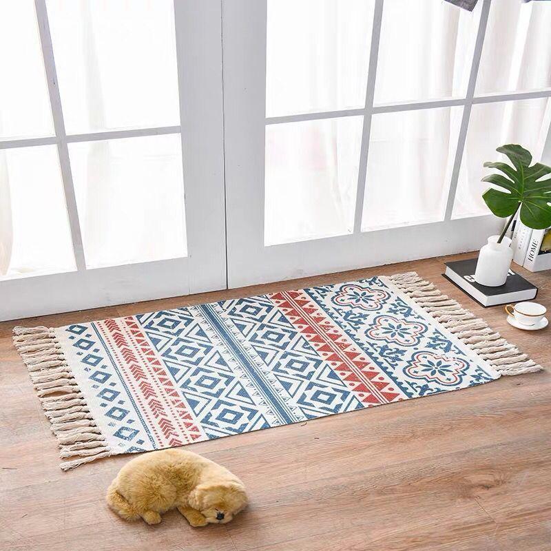 Scandinavian Style Linen Cotton Rug - Pacisia