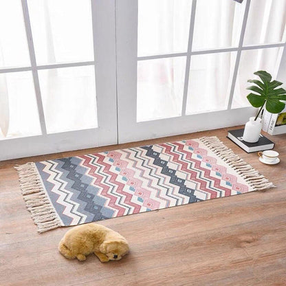 Scandinavian Style Linen Cotton Rug - Pacisia