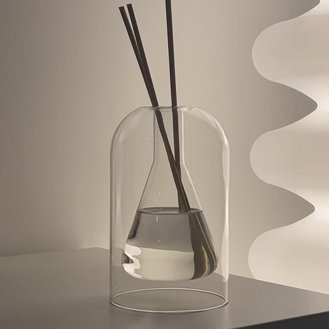 Scented Glass Bottle Simple Unprinted Vase - Pacisia