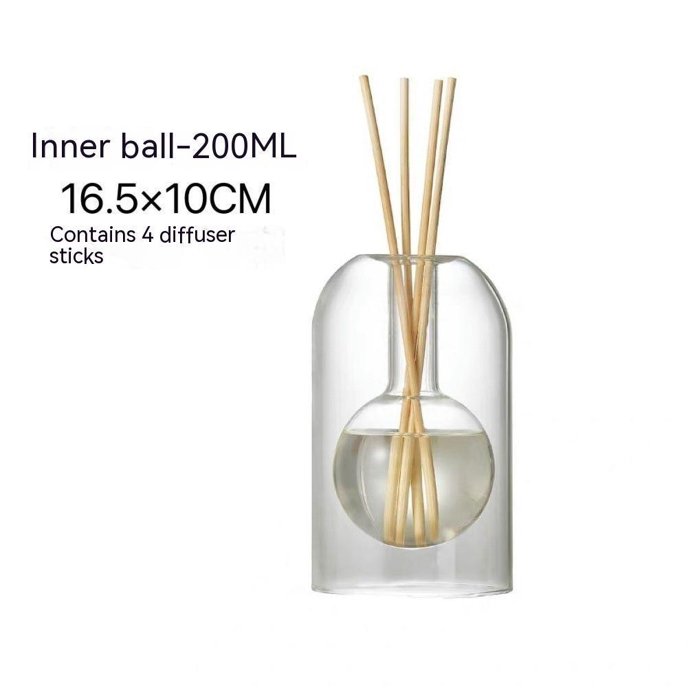 Scented Glass Bottle Simple Unprinted Vase - Pacisia