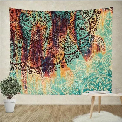 Sevenstars Bohemian Mandala Tapestry Hippie Floral Tapestry Sketched Flower Tapestry Art Print Tapestry For Room - Pacisia