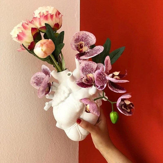 Shape Flower Vase Nordic Style Flower Pot Art Vases Sculpture Desktop Plant Pot For Home Decor Ornament Gifts - Pacisia