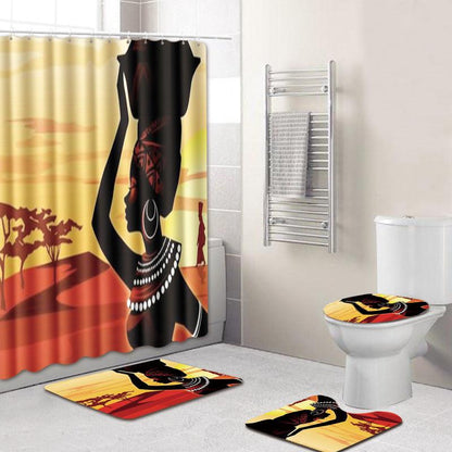 Shower curtain mat set - Pacisia