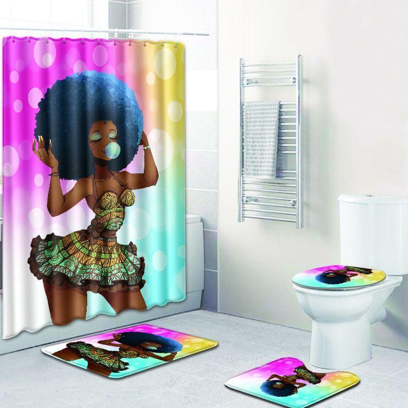 Shower curtain mat set - Pacisia