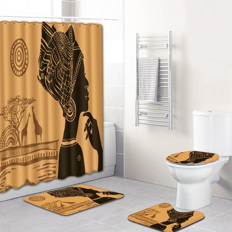 Shower curtain mat set - Pacisia