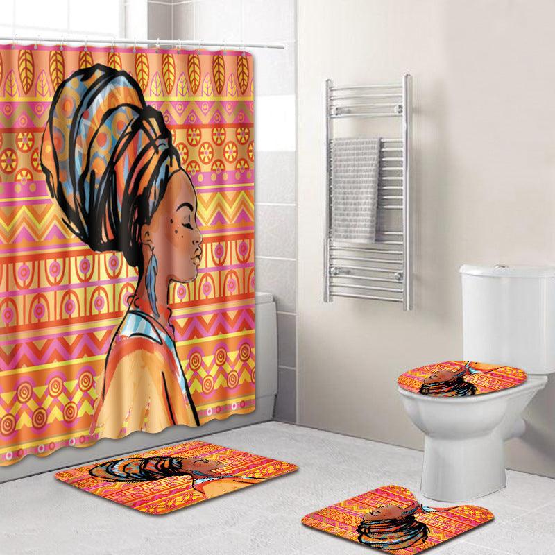 Shower curtain mat set - Pacisia